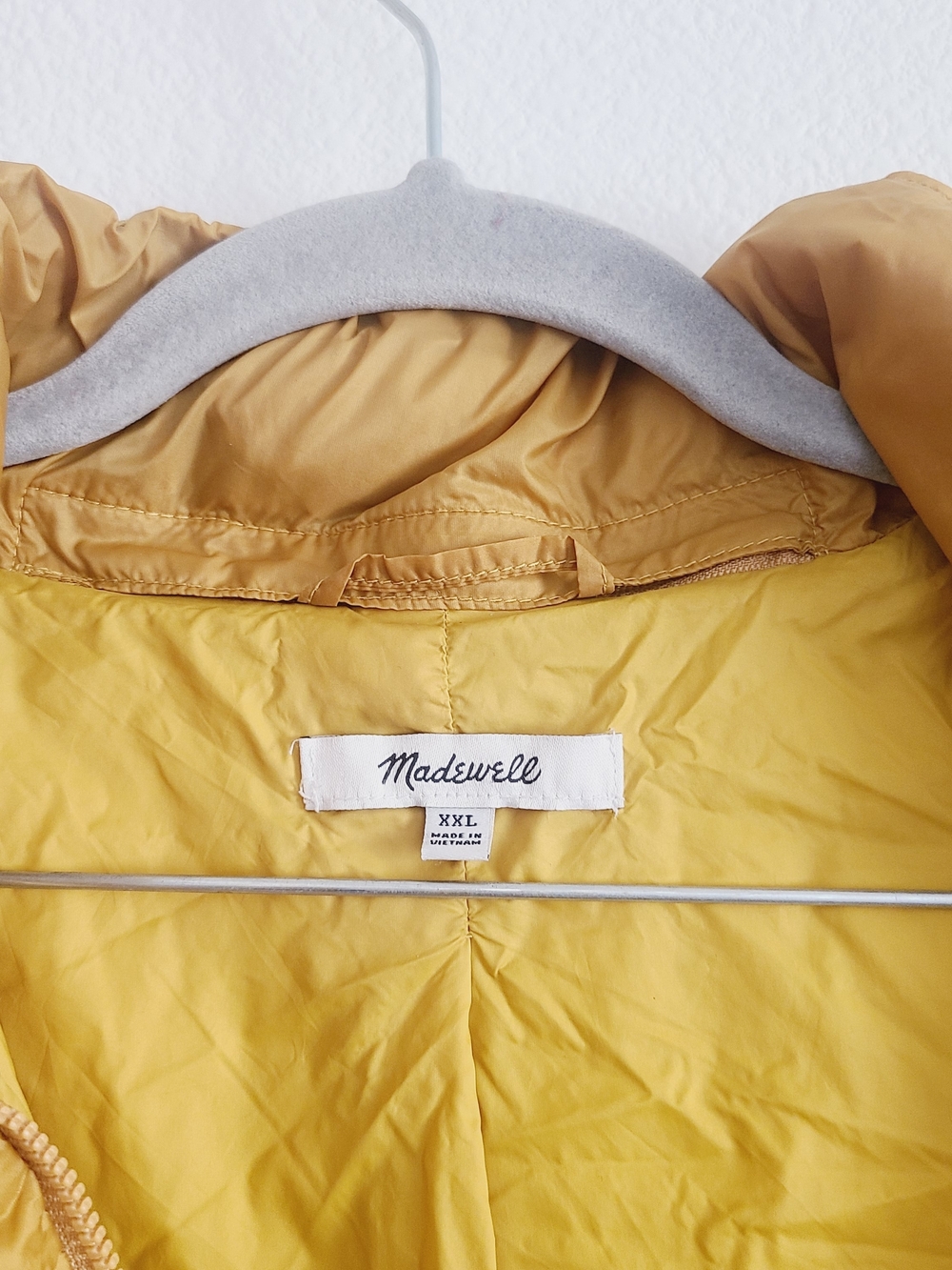 Madewell Mustard Yellow Puffer Jacket - Lightweight Warmth - Picture 4 of 10
